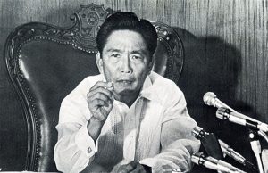Ferdinand Marcos announcing Martial Law