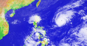 Tropical cyclones Rolly and Siony