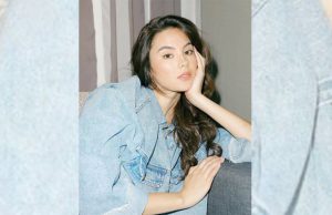 Catriona Gray with San Miguel Light
