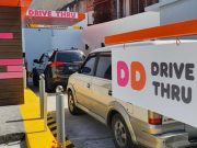 Long-running donut chain opens first-ever drive-thru service Dunkin Donuts drive-thru
