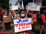 On Constitution Day, #JunkTerrorLaw calls renewed as SC holds oral arguments vs anti-terror law Anti Terror Law protest