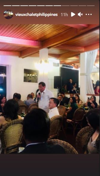 Another photo of Duterte in Vieux Chalet 