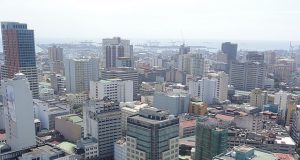 Aerial view of Binondo business district