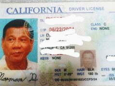 How LA police department division reacted to fake driver’s license with Duterte pic Fake driver's license