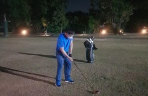 Duterte playing golf
