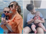 Janella Salvador and Markus Paterson with son