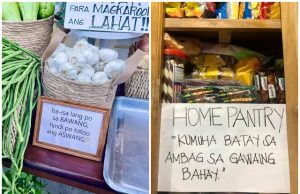 Community pantry signage