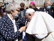 Pope kisses tattoo number on Auschwitz survivor’s arm