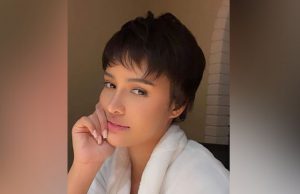 Rabiya Mateo with wig