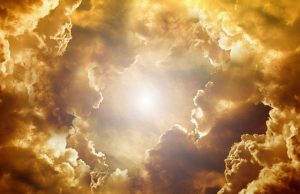Sun with clouds