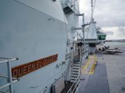 UK’s Queen Elizabeth visits new aircraft carrier before voyage to Philippine Sea HMS Queen Elizabeth