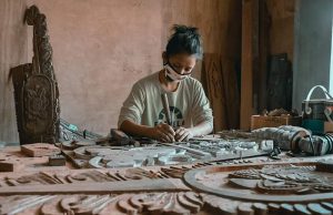 Heritage conservation worker