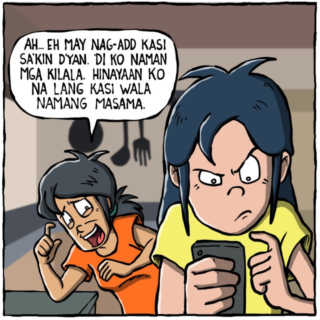 Data awareness: A comic strip for Filipino parents who click on everything