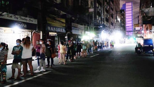 vaccination queue Manila