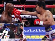Spotted: Sponsors losing adherence to shirt of Manny Pacquiao’s trainer Pacquiao vs Ugas