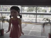 Spotted: Giant freaky doll from ‘Squid Game’ eyeing jaywalkers along Ortigas mall