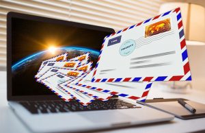 E-mails from laptop