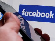 Smartphone and Facebook logo