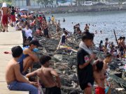 Swimming in Manila Bay