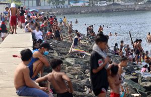 Swimming in Manila Bay