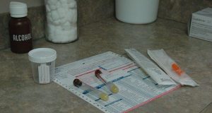 Blood and urine test