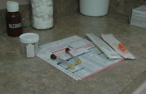 Blood and urine test