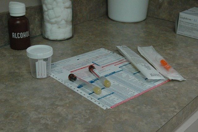 Blood and urine test
