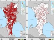Juxtaposed: September and November 2021 maps of NCR’s active COVID-19 cases