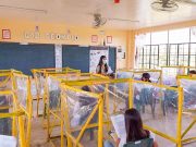 Ventilation over plastic barriers: Suggestions as limited onsite classes resume Plastic barrier in Masbate classroom
