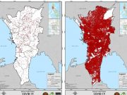 Juxtaposed: December 2021 vs January 2022 maps of NCR’s active COVID-19 cases