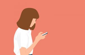 Girl with phone