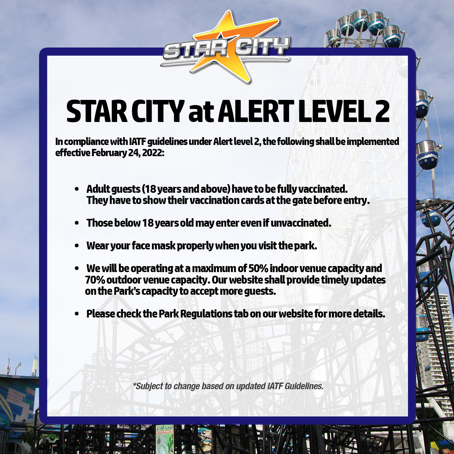 Star City IATF Guidelines