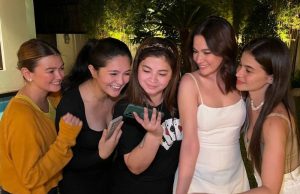 Angel Locsin with friends