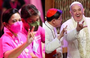 Robredo and Pop_hand gestures