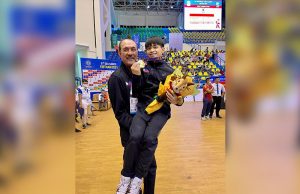 Carlos Yulo and Ramon Fernandez