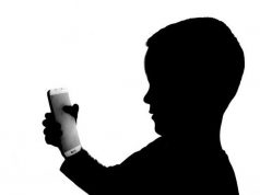 Kid with phone