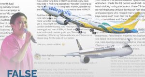 Leni Robredo flights fact check