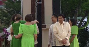 Duterte in Sara inauguration