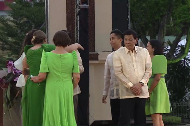 Duterte in Sara inauguration
