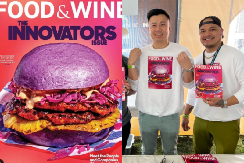 The tocino burger made by Pinoy is on the cover of an American food magazine
