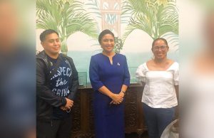 Leni Robredo with Hidilyn and Julius