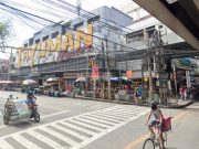 Railings blocking pedestrian lane in Tayuman removed