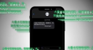 Chinese text scam