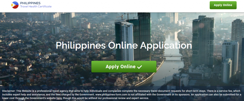 Scam Alert Fake One Health Pass Website Asks Travelers For Fees   Philippine Form Website  1024x423 