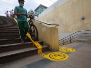 ‘Malaking tulong’: Bikers welcome ramps installed by QC gov’t in footbridges, underpass Quezon City_bike ramp