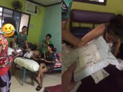 Delivery rider brings parcel, laughter to pregnant woman in labor