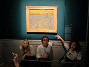 Soup thrown at Van Gogh painting in Rome climate change protest