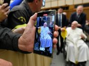 Pope Francis: Look at each other, not cell phone screens