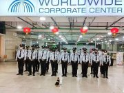 Spotted: Viral security cat officer Mingming in formation with other guards Mingming in WCC