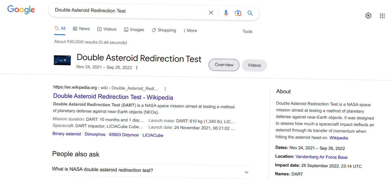 double asteroid redirection test_tilted 